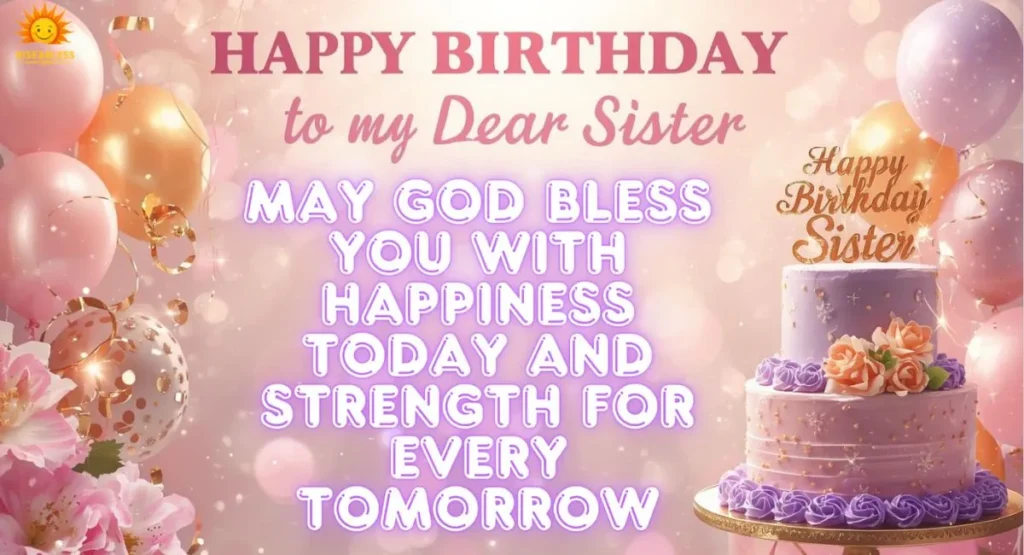 Birthday Blessings & Prayers for Sister